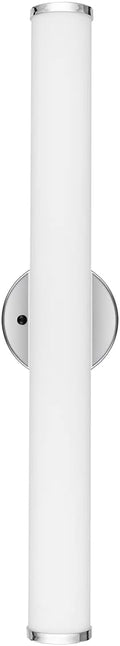 24in LED Vanity Light Dimmable Chromed Tube Cylinder Bar I42706