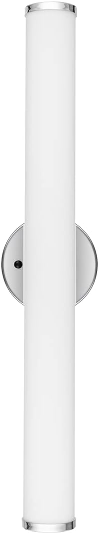24in LED Vanity Light Dimmable Chromed Tube Cylinder Bar I42706