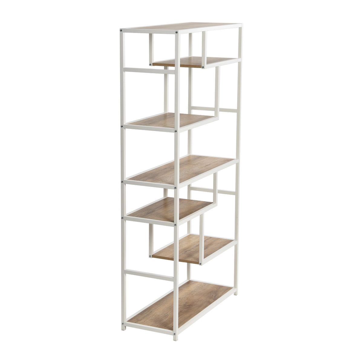 6 Tier 65" Tall Etagere Bookcase A67900