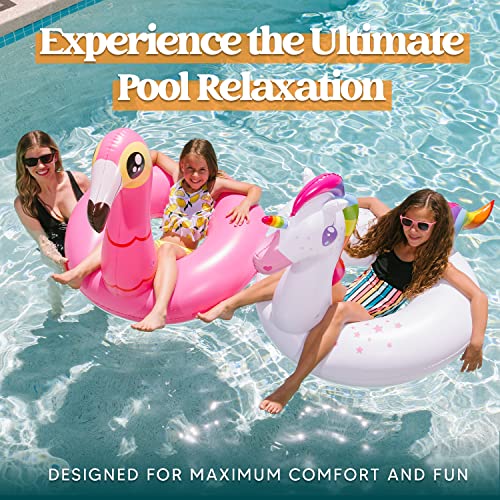 2-Pack Flamingo Unicorn Pool Float Y83439