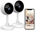 Indoor Security Camera 2 Pack, 1080P WiFi Camera with Night Vision, 2-Way Audio, Human Motion Detection V5901