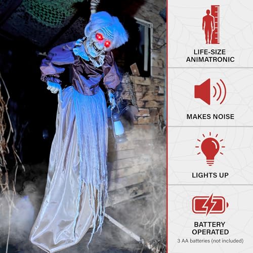 5.5-Ft Animatronic Animated Standing Masquerade Lady L58713