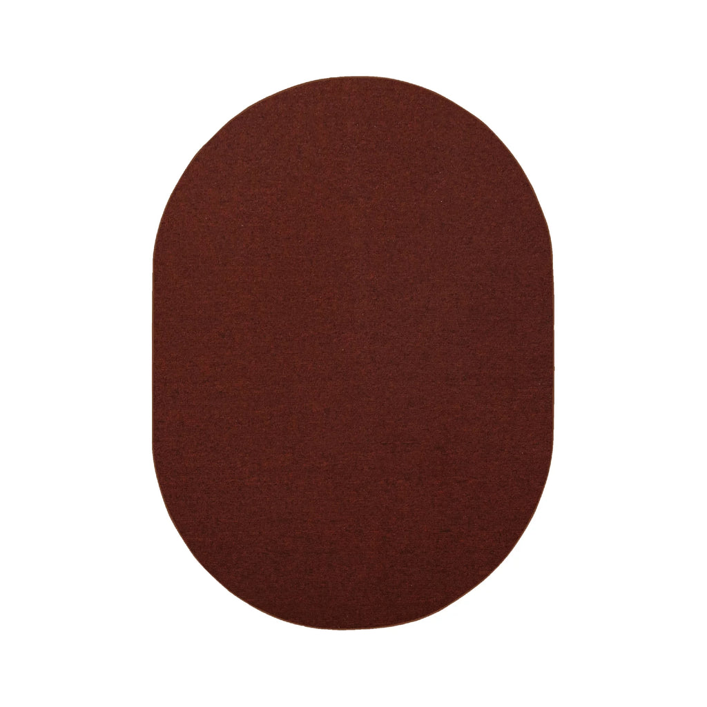 Solid Color Rug, 5' x 7' Oval J985
