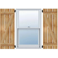 TimberCraft Shutters with Z-Bar, Rough Sawn Western Red Cedar Y76618