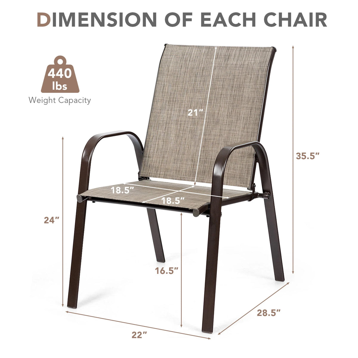 Set of 2 Grey Steel Patio Chairs E259