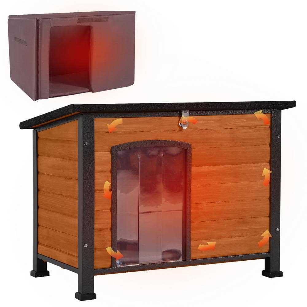 Insulated Outdoor Dog House with Liner O39512