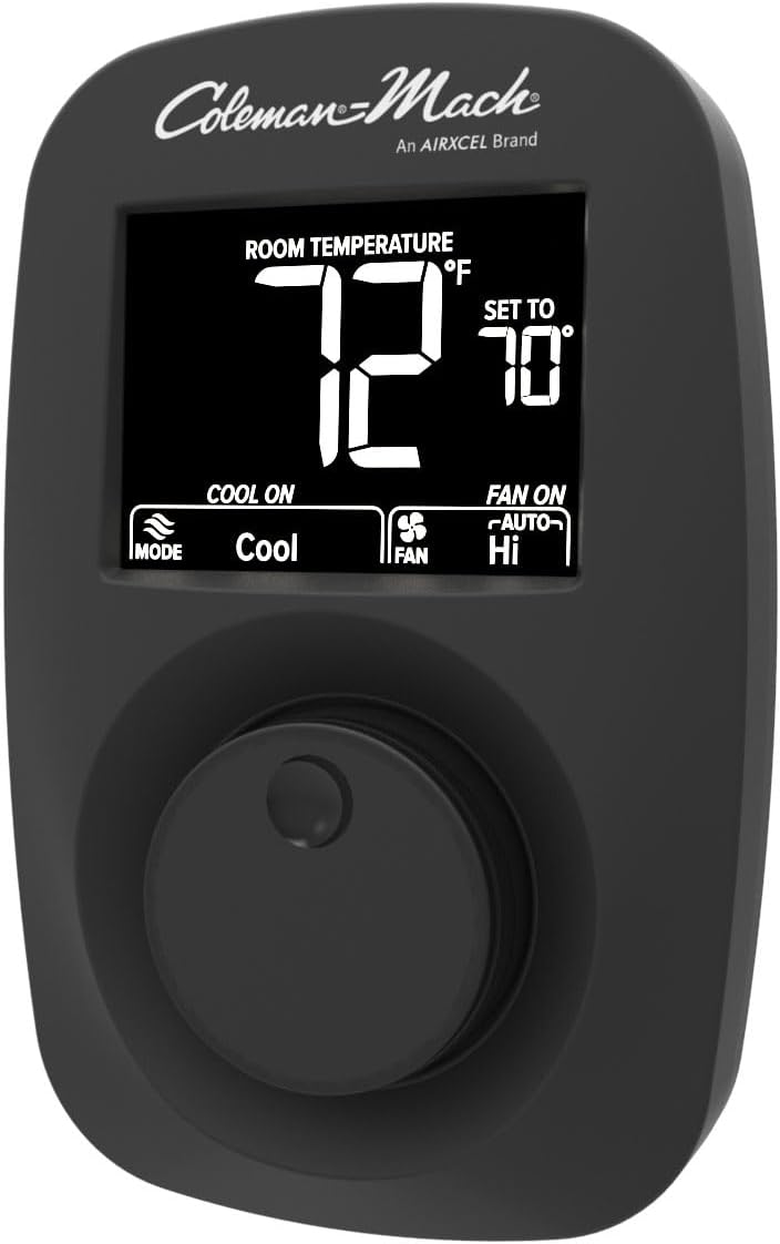 Black Digital Wall Thermostat E228331