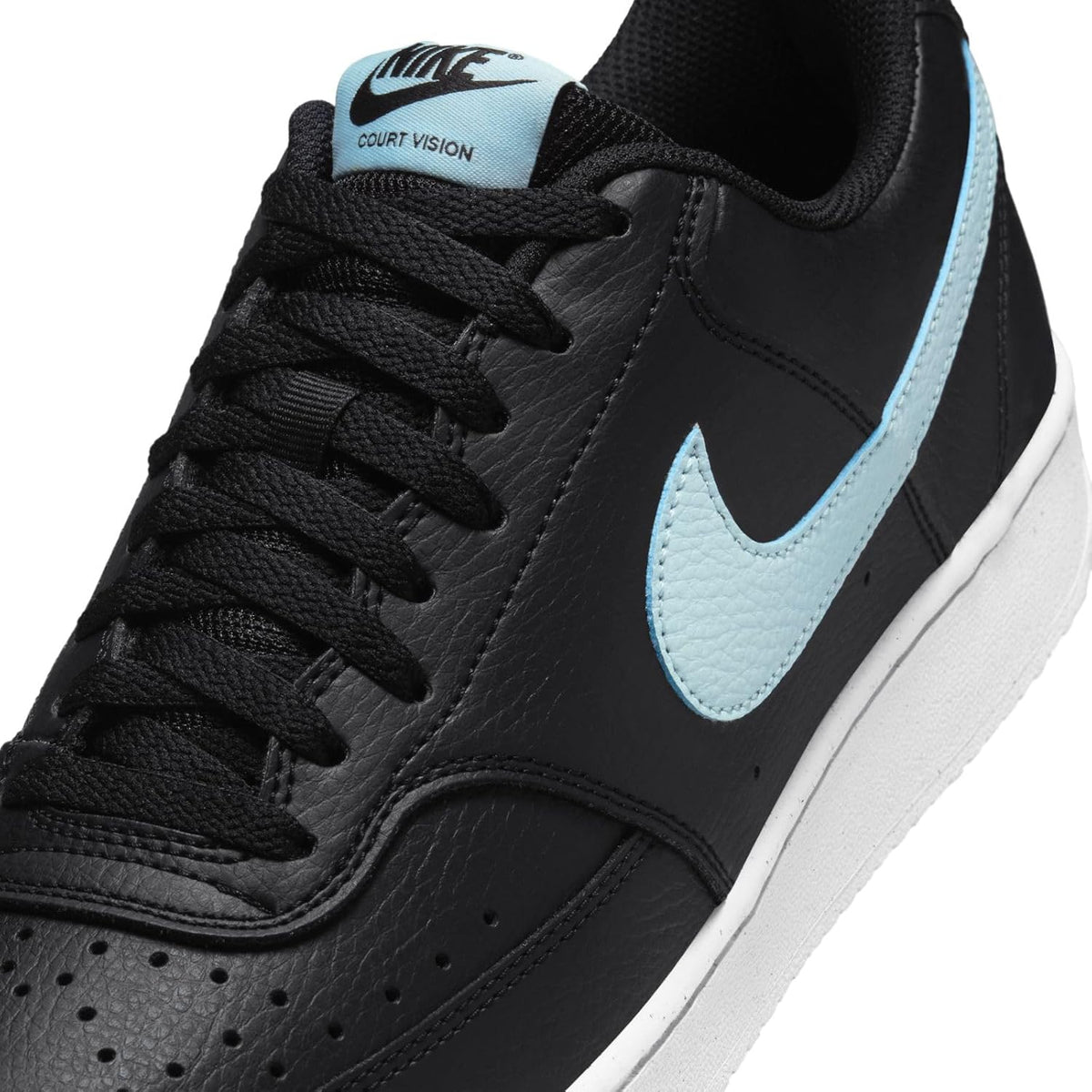 Black White Glacier Blue Low Men's Shoes Y286882