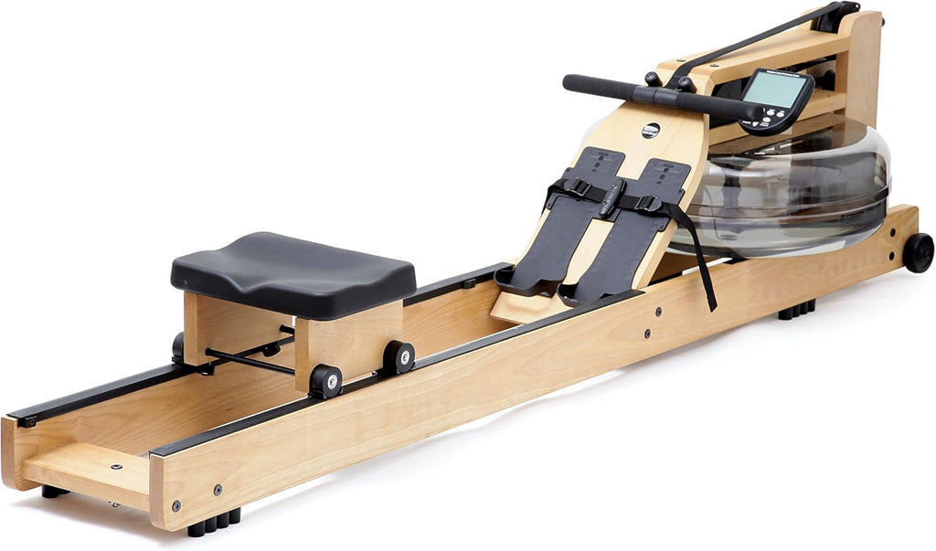 Beech Wood Natural Rowing Machine with S4 Monitor E384