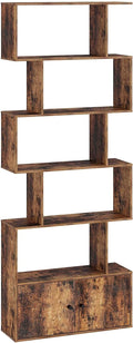 6-Tier Wood Bookshelf with Cabinet U853
