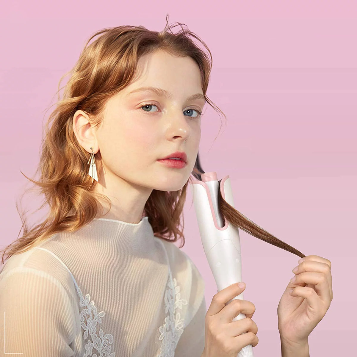 Automatic Curling Iron with 1 Ceramic Rotating Barrel G712