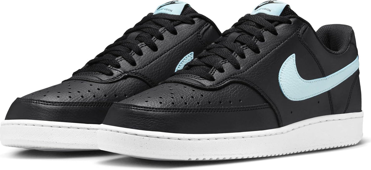 Black White Glacier Blue Low Men's Shoes Y286882