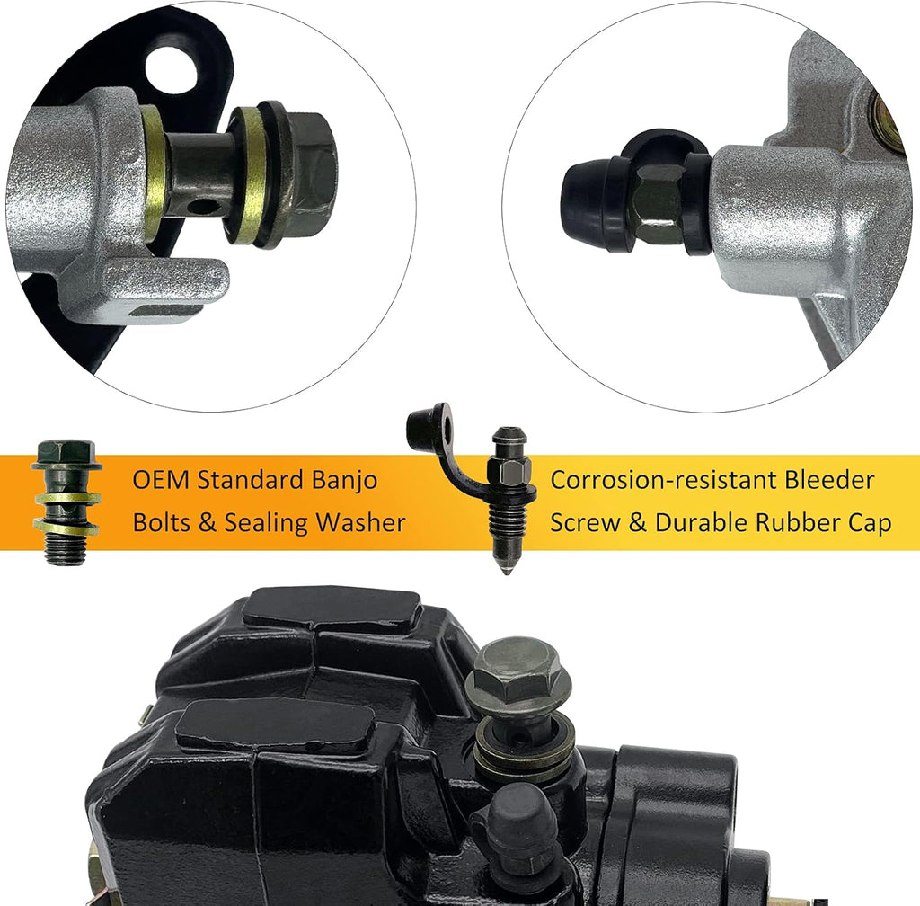 Front Left Right & Rear Brake Calipers R6811