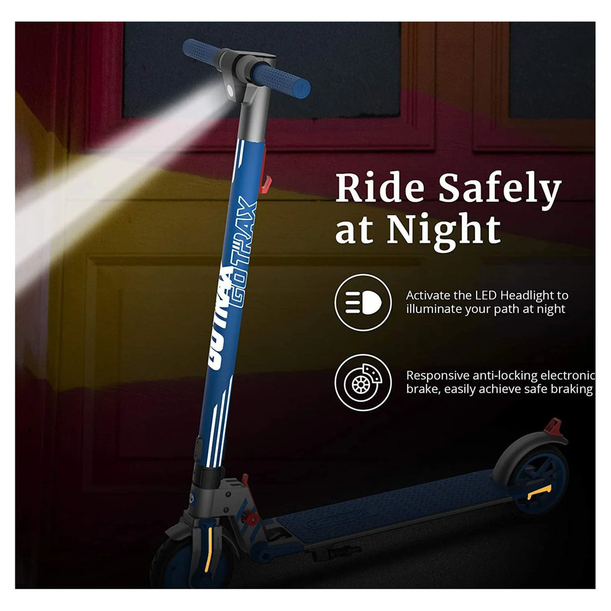 Blue 200W 6.5" Tires Foldable Electric Scooter B48977