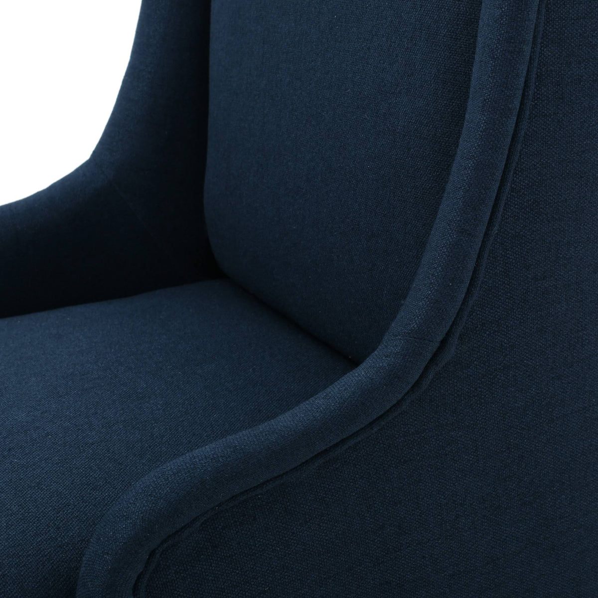 Dark Blue Fabric Dining Chair O8464