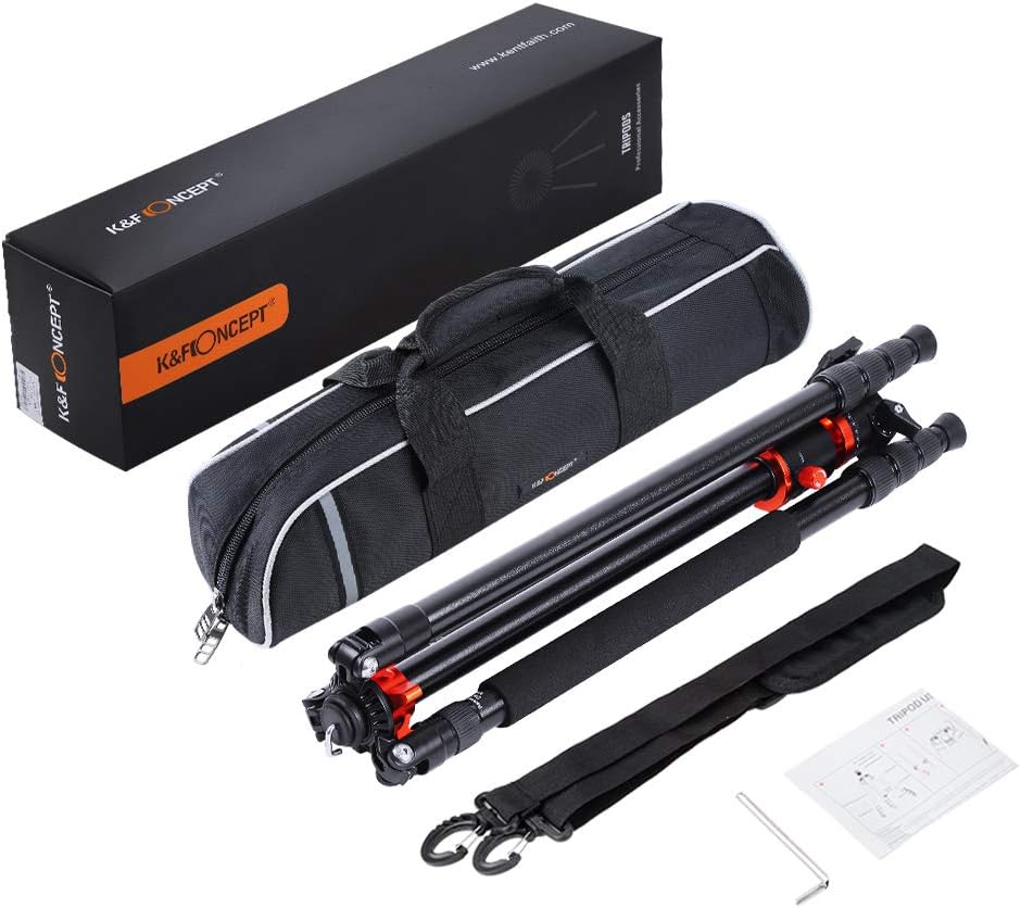 94 Inch 4 Section Aluminium Camera Tripod with 360 Degree Ball Head F411064