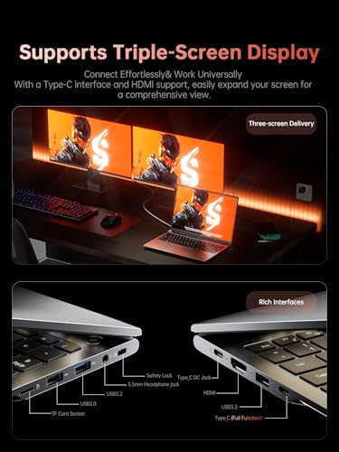 16-inch FHD Gaming Laptop, AMD Ryzen 7 16GB DDR5 512GB NVMe SSD T5226