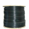 RG6 Quad-Shield 3Ghz Coax Coaxial Cable Black 1000ft E452