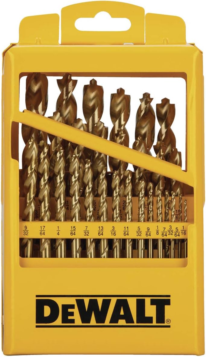 29-Piece Titanium Nitride Coated Drill Bit Set I707
