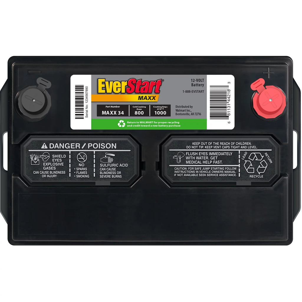 Group Size 34 12V 800 CCA Car Battery P1550