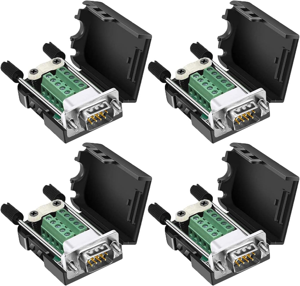 DB9 Male Solderless Adapter Connector Breakout Board with Case S7283