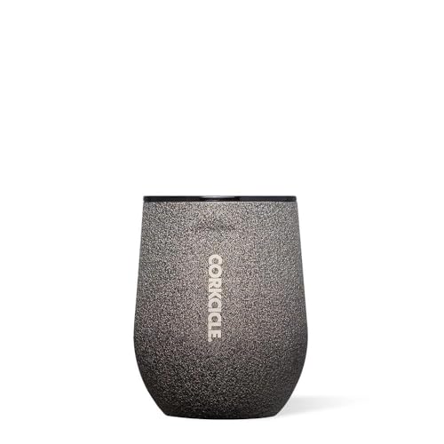 Stemless Insulated Wine Glass Tumbler, Gloss Powder Blue, 12 oz, Stainless Steel U1602