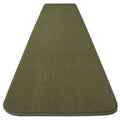 Olive Green 6 ft. x 36 in. Skid-Resistant Carpet Runner O15352
