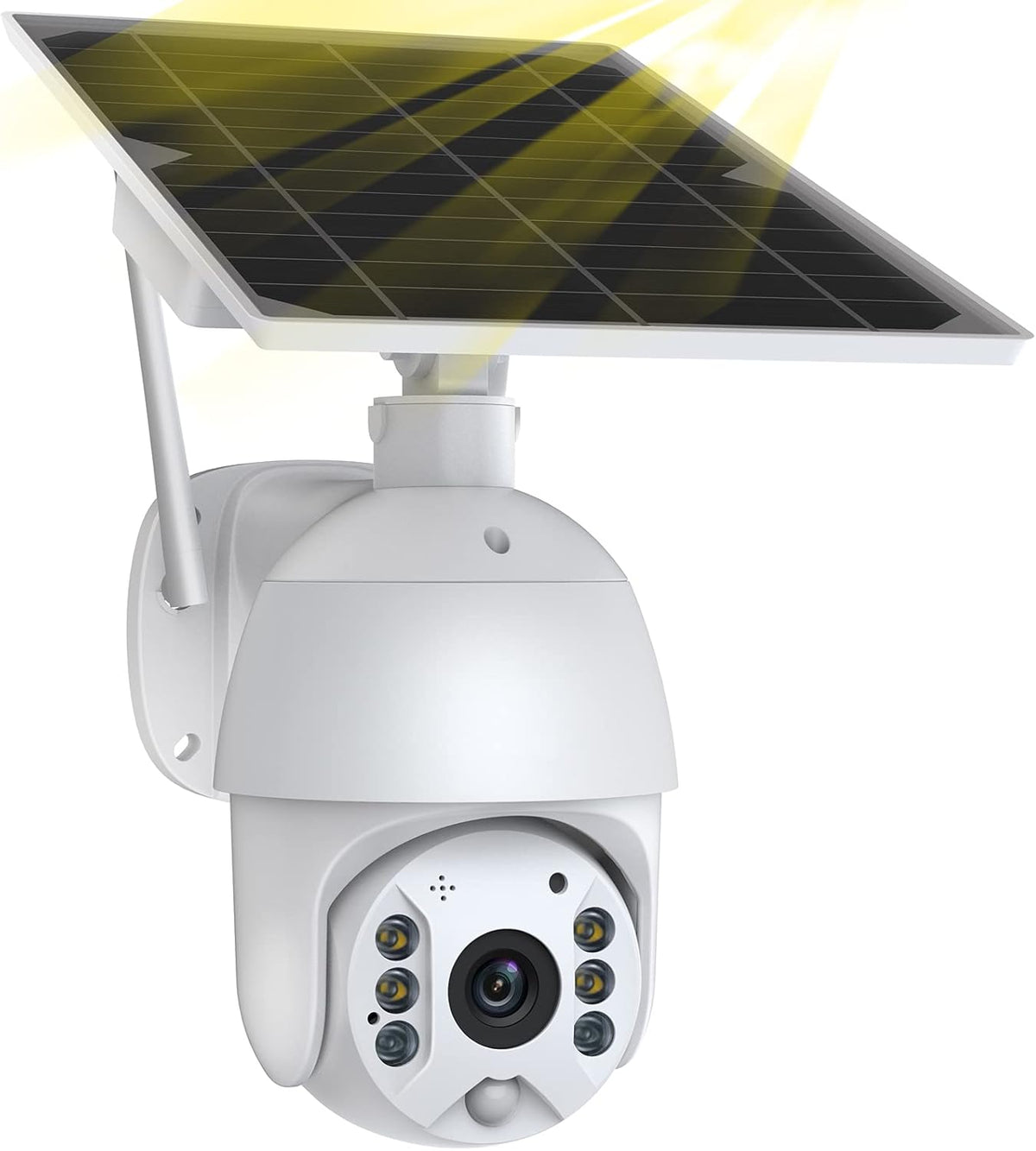 Solar Security Camera Outdoor WiFi Wireless 1080P Motion Detection Color Night Vision 2-Way Talk Cloud SD Slot G596093