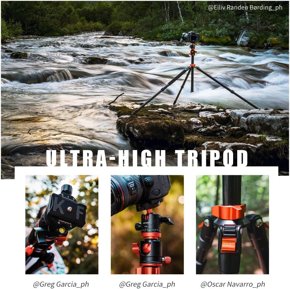 94 Inch 4 Section Aluminium Camera Tripod with 360 Degree Ball Head F411064