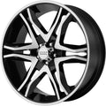 Black Machined Wheel 17x8 6x139.7mm S171
