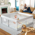 47x47inch Baby Playpen with Safety Non-Slip S47760