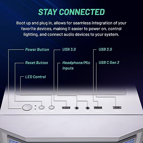 Ryzen 7 7700X RTX 4070 Super 12GB 1TB SSD 32GB DDR5 RAM Gaming PC Desktop Y57805