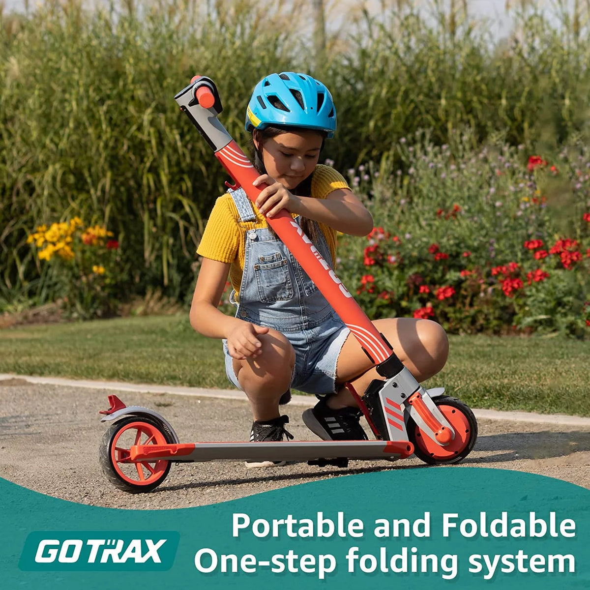 Blue 200W 6.5" Tires Foldable Electric Scooter B48977