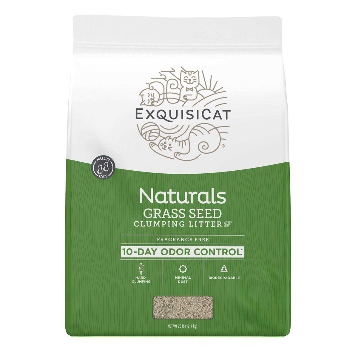 Grass Seed Natural Clumping Cat Litter C869