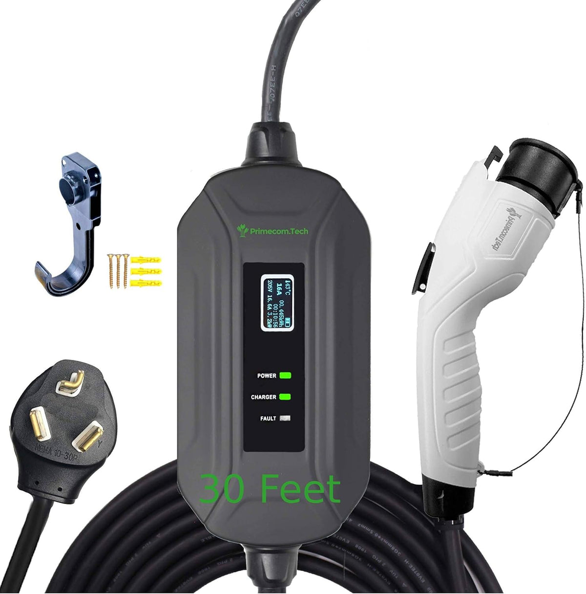Level 2 EV Charger 220/240V 16A Portable EVSE Charging Cable F272249