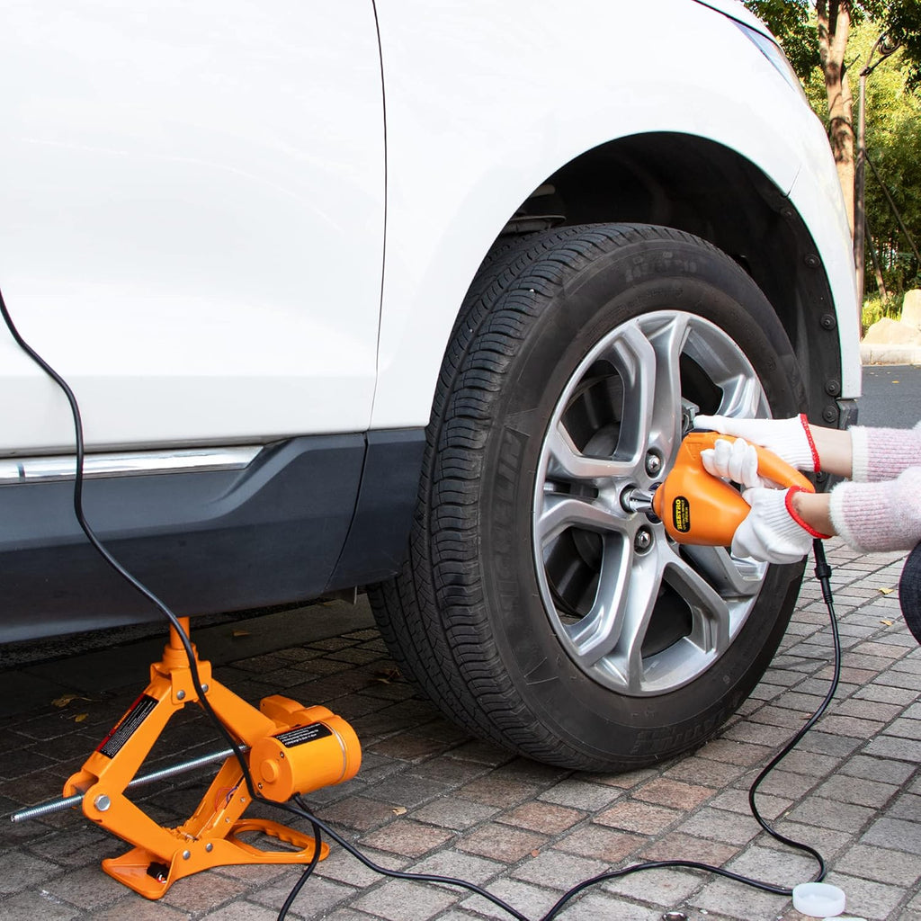 3 Ton Electric Car Jack with Electric Wrench and Inflator Pump J378673