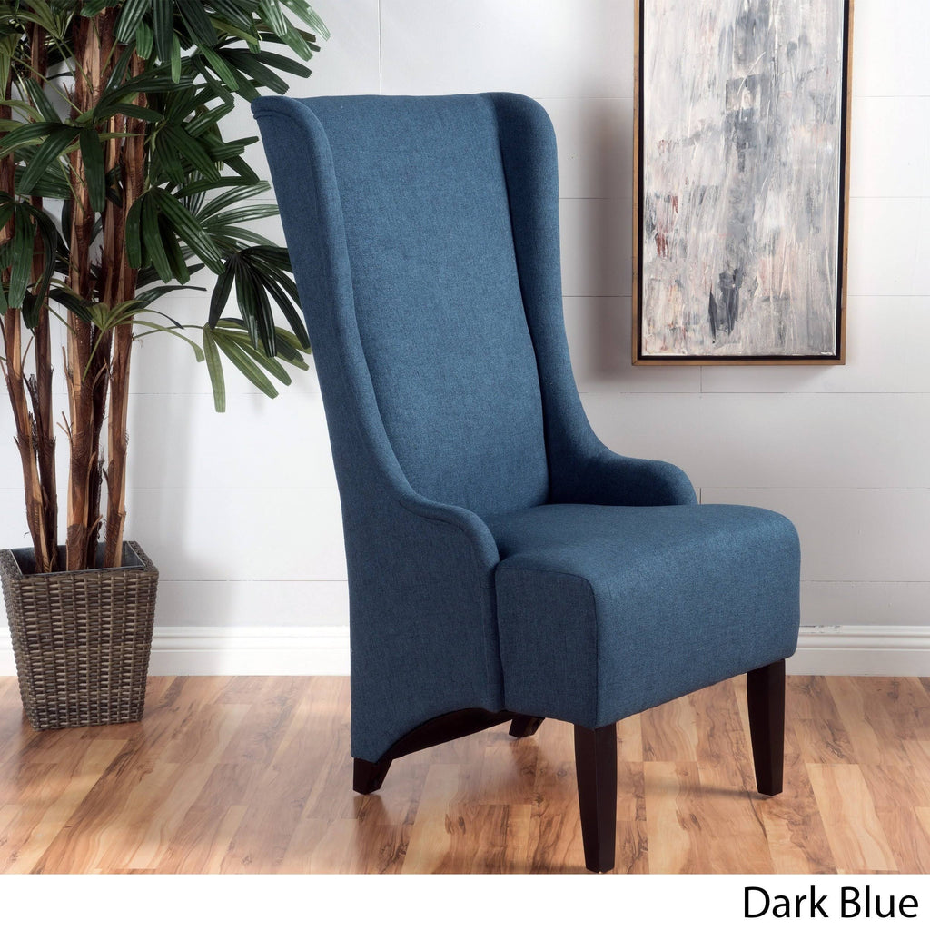 Dark Blue Fabric Dining Chair O8464
