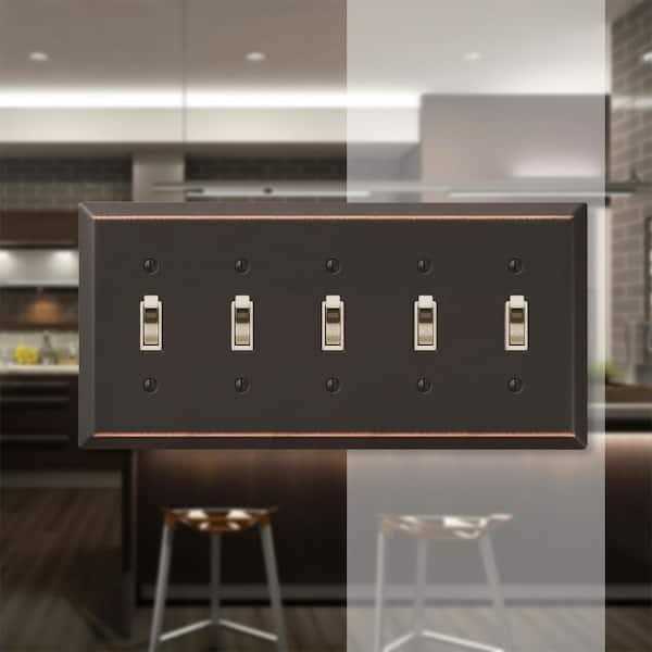 Century Wallplate 5 Toggle V635464