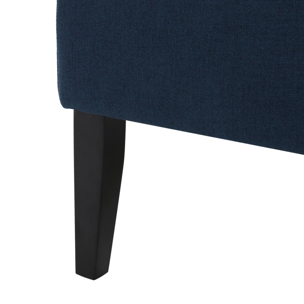 Dark Blue Fabric Dining Chair O8464