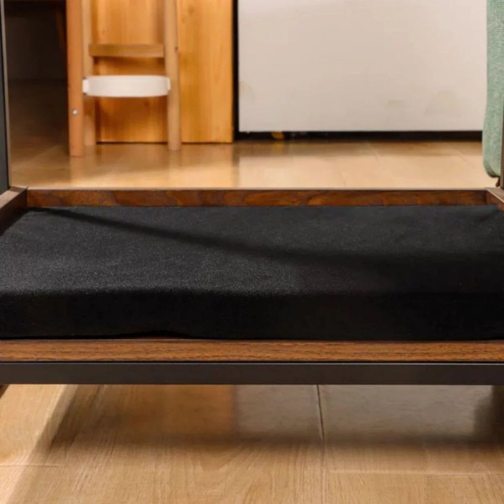 Brown End Table with Storage Drawer and Cat Resting Seat G506721