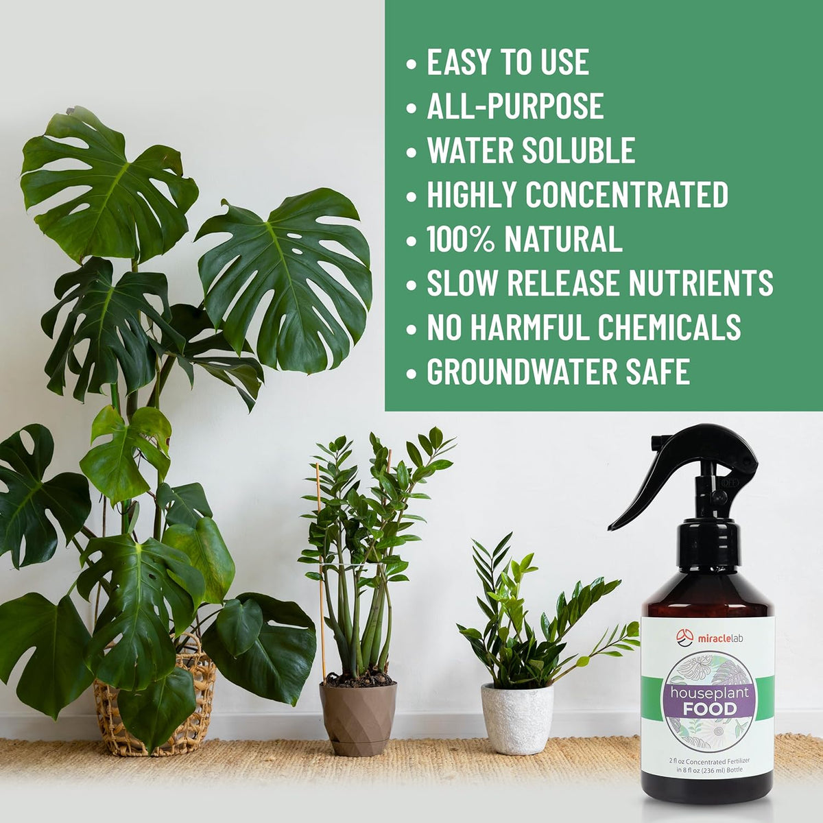 2 oz Concentrated All Purpose Indoor Plant Food Q93127
