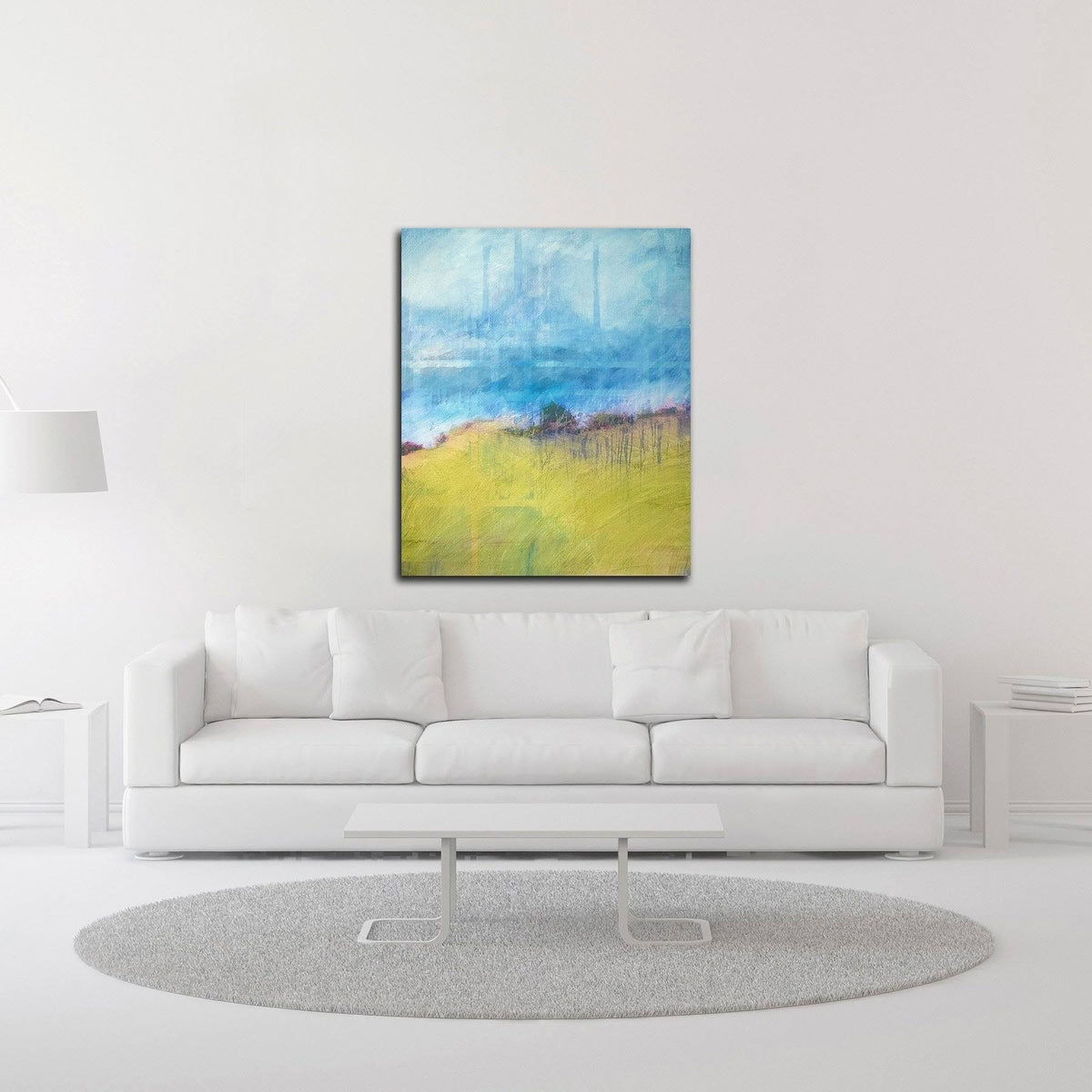 Interwoven Landscape Print on Canvas J77088
