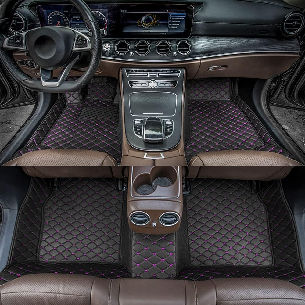 All Weather Non-Slip Leather Car Floor Mats T357