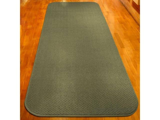 Olive Green 6 ft. x 36 in. Skid-Resistant Carpet Runner O15352