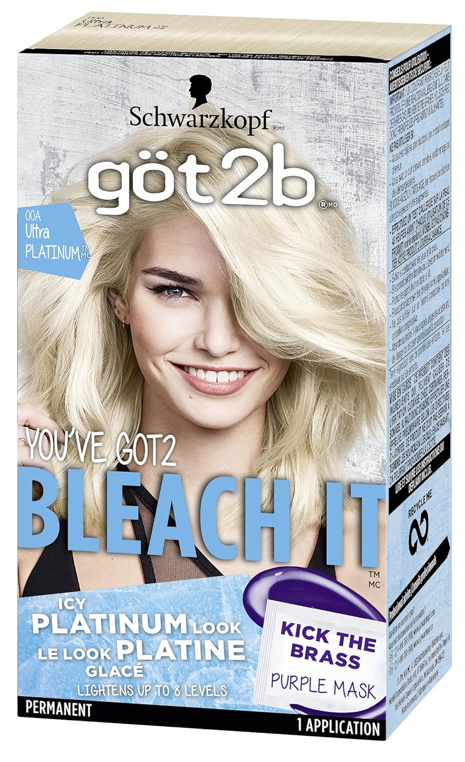 Ultra Platinum Permanent Hair Color E889
