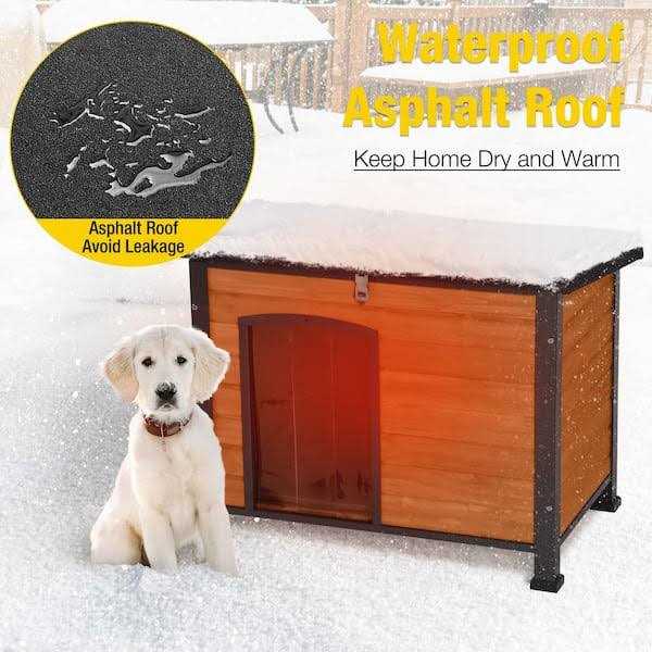 Insulated Outdoor Dog House with Liner O39512