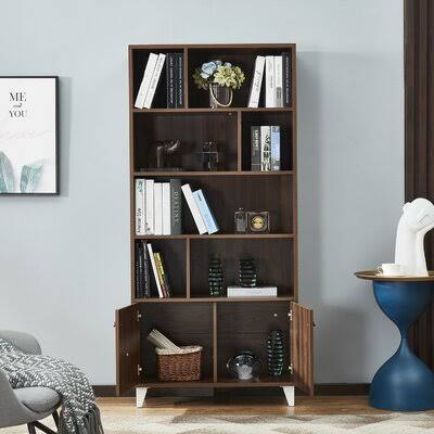 Modern Bookcase with 2 Doors K757