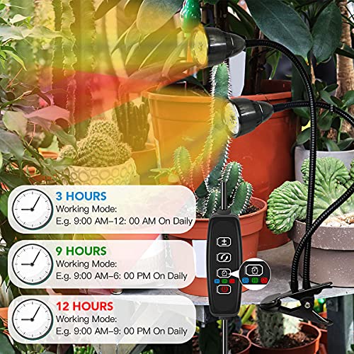 Gooseneck Clip-on Plant Lamp with Timer H711