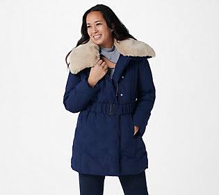 Navy Water Resistant Zip-Front Jacket X9292