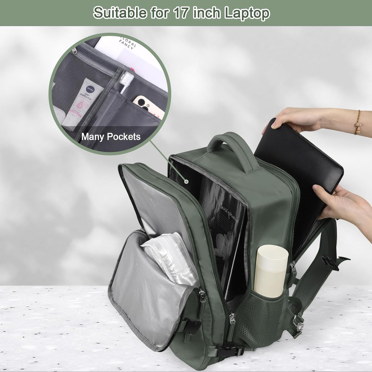 40L Waterproof Laptop Backpack P18526
